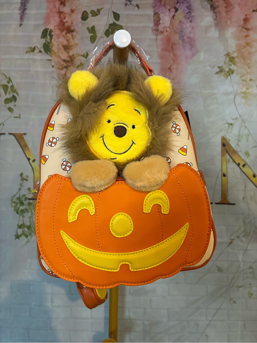 Disney Winnie the Pooh Halloween Pumpkin Backpack NWT 🎃